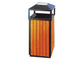 BHD 17903环保钢木垃圾桶