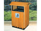 BHD 17802环保钢木垃圾桶