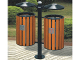 BHD 17807环保钢木垃圾桶