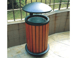 BHD 17809环保钢木垃圾桶