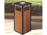 BHD 17810环保钢木垃圾桶